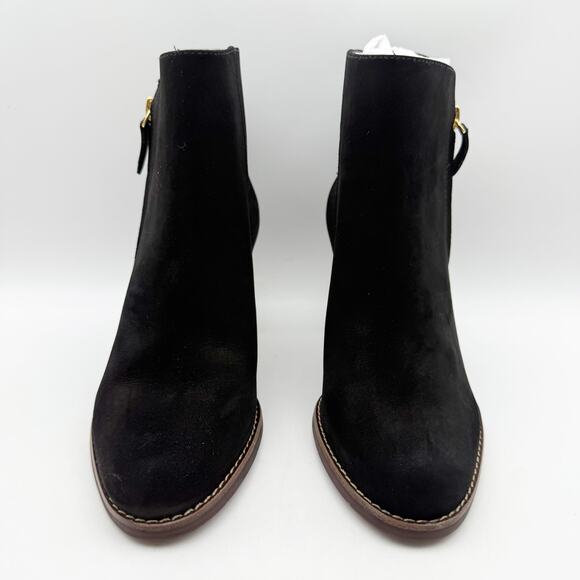 Marc Joseph New York Womens Grand Central Ankle Bootie US 7 M Black Nubuck NWOB - Picture 5 of 11